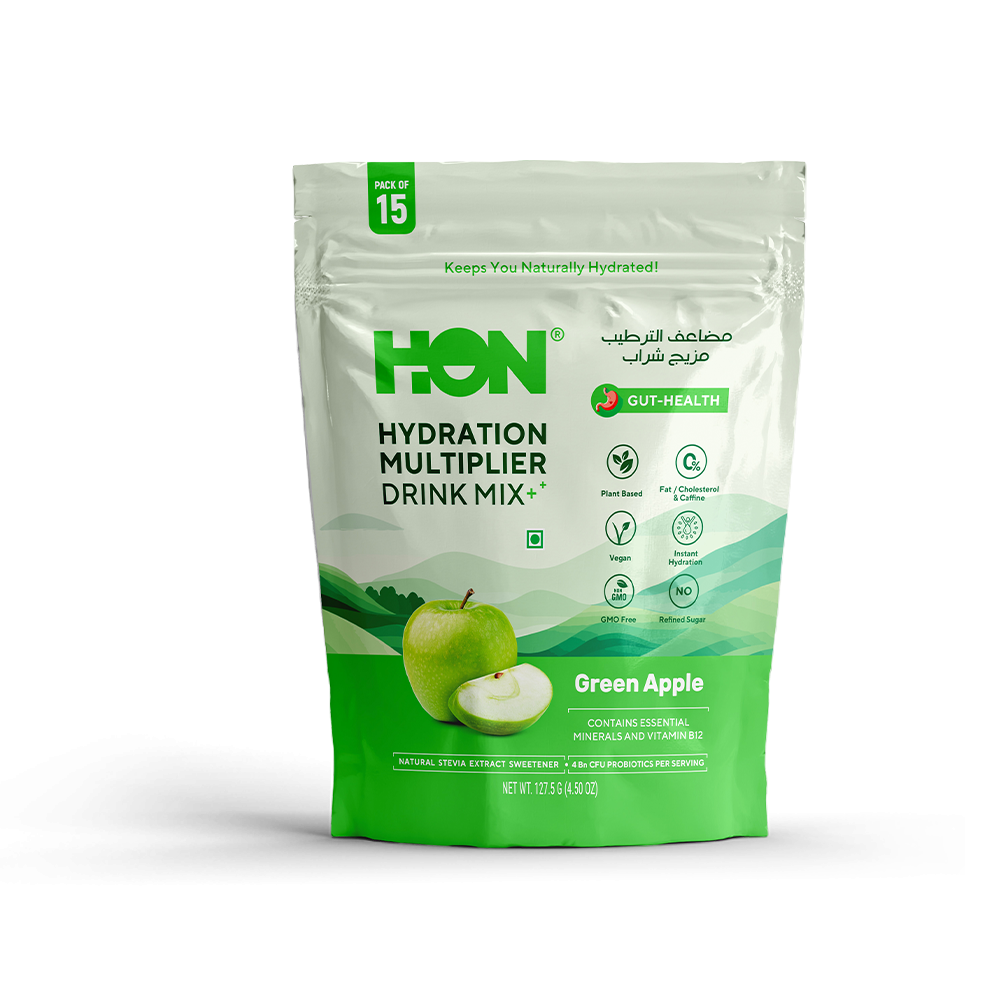 Hydration Multiplier - Green Apple Flavour Immune Support Electrolyte Drink Mix (Pack of 15 Sachet)